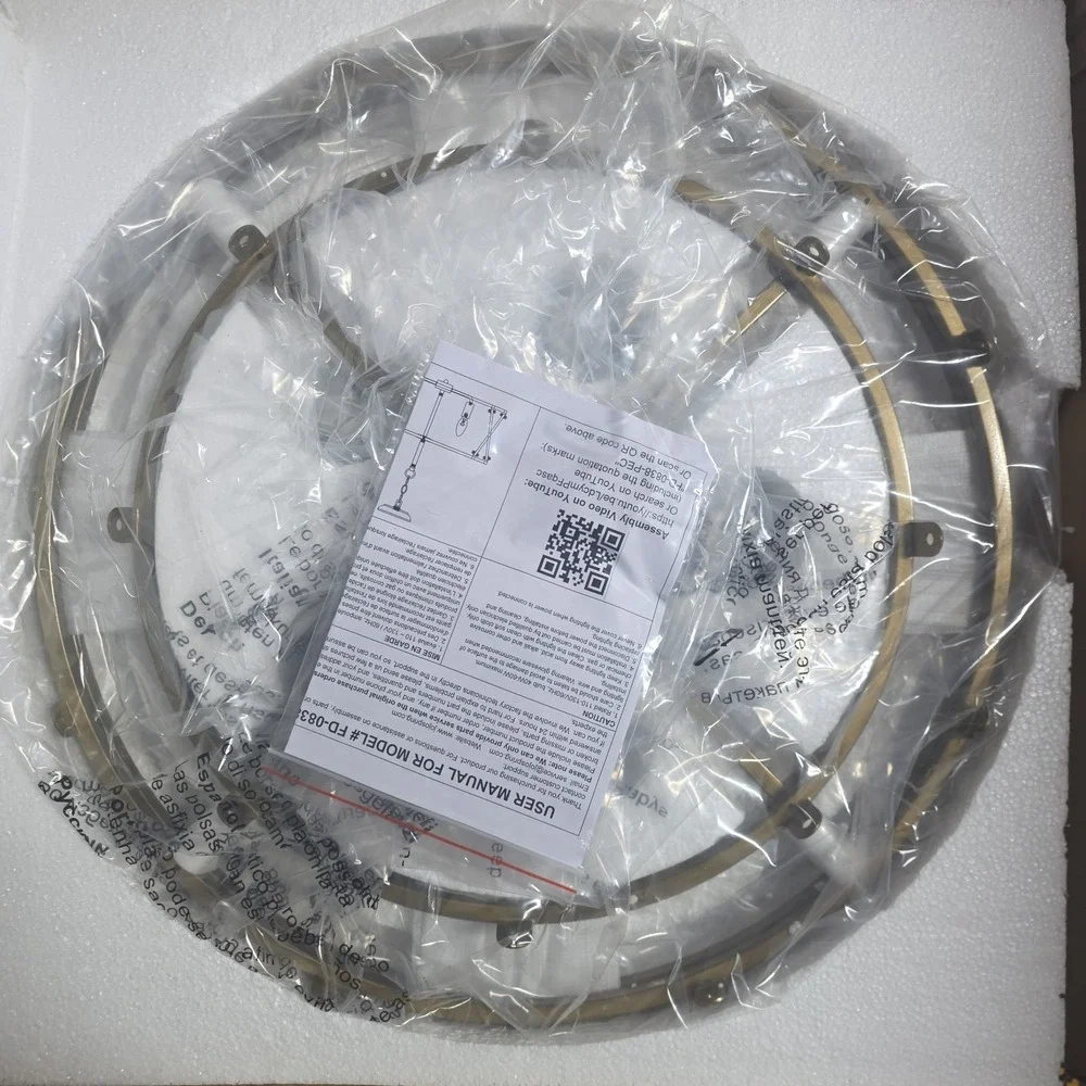 Laia Modern 5-Light Water Textured Glass Drum Round Chandelier FD-0838-PEC